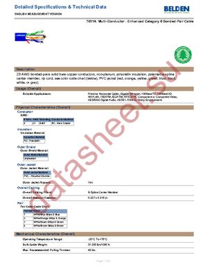 7851A 0101000 datasheet  